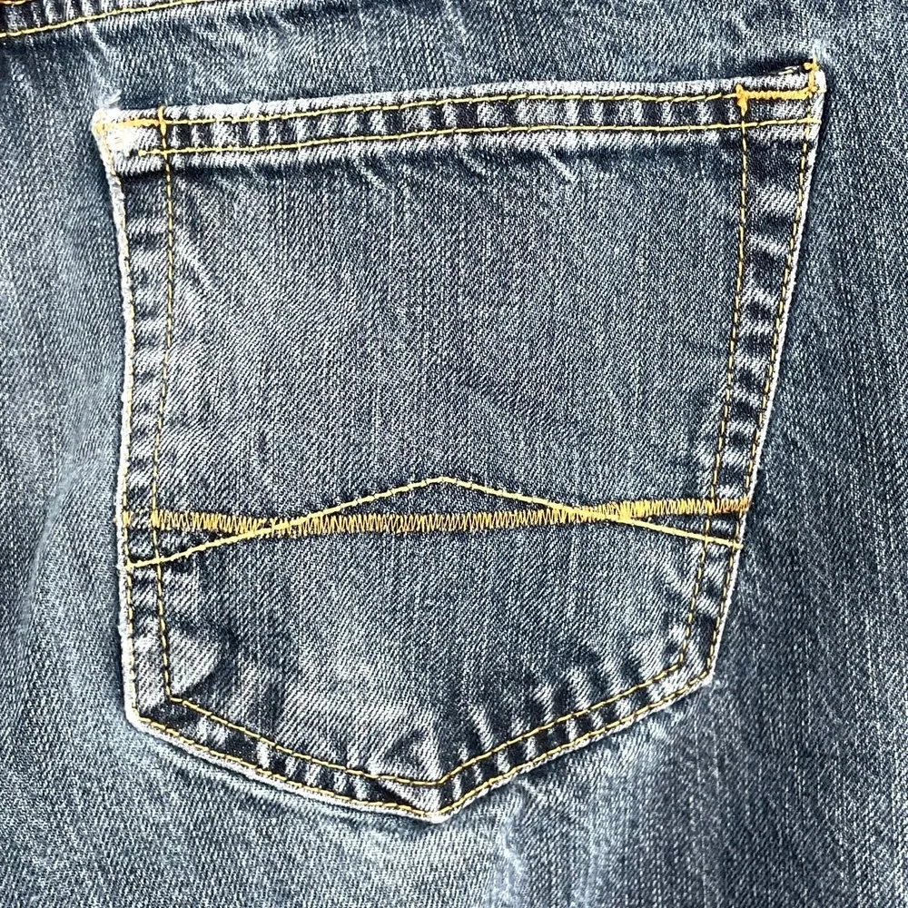 Aeropostale Essex Straight Jeans Men 34x29.5* Blue Denim Streetwear Grunge Skate